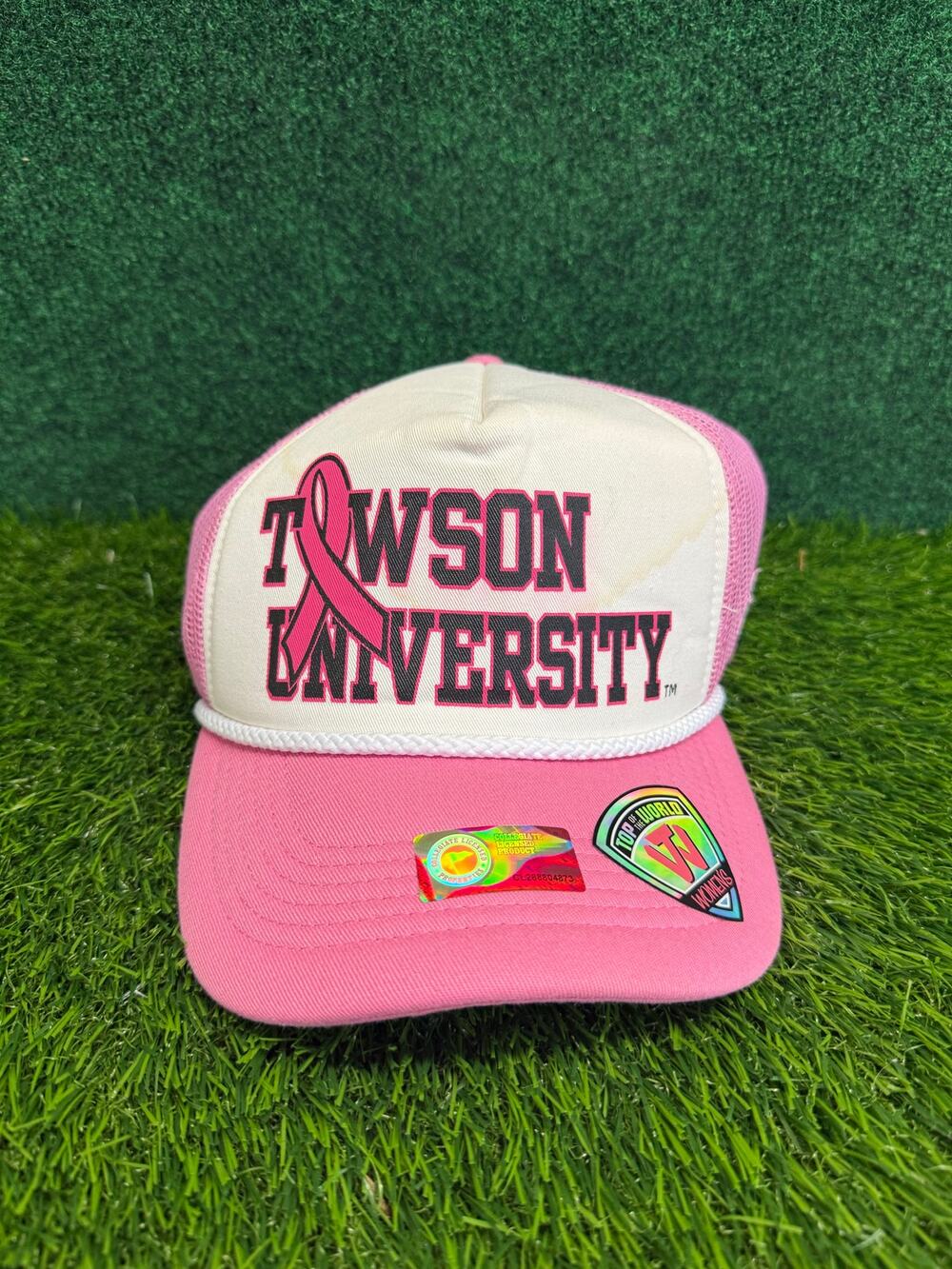 Women's Pink Towson University SnapBack Adjustable Hat NCAA